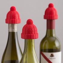 小紅帽毛線造型紅酒瓶矽膠蓋塞