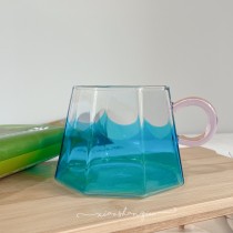 限量發售小山丘復刻富士山八角玻璃馬克杯